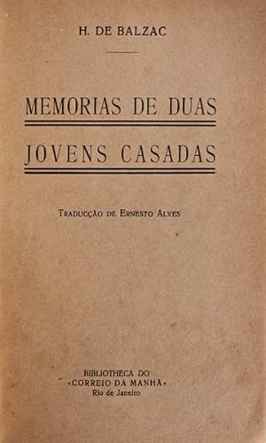 MEMORIAS DE DUAS JOVENS CASADAS.