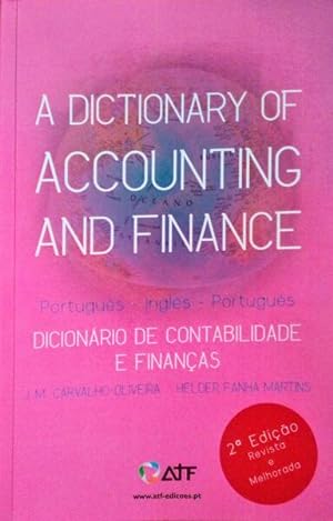 A DICTIONARY OF ACCOUNTING AND FINANCE. [PT-EN-PT]