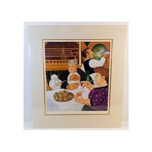 Dining In Paris A MINT Mounted Beryl Cook HAND SIGNED, LIMITED EDITION, Full Colour Lithographic ...