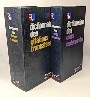 Dictionnaire des Citations Françaises + Dictionnaire des mots contemporains --- 2 livres