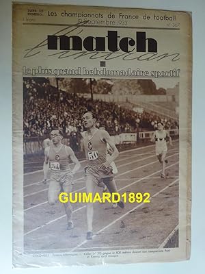 Match Intran n°367 19 septembre 1933