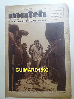 Match Intran n°448 12 mars 1935