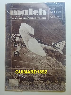 Match Intran n°514 19 mai 1936