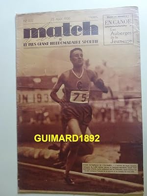 Match Intran n°532 25 août 1936