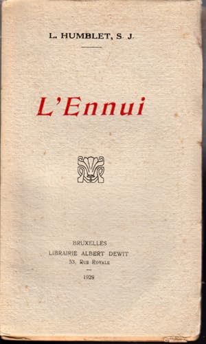 L'ennui