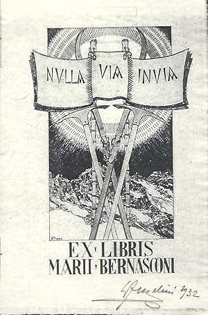 Ex libris (Exlibris) für Marii Bernasconi. Flachdruck. 1932.