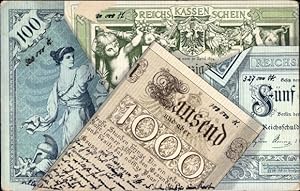 Litho Reichskassenschein, Tausend Mark, Geldscheine
