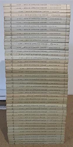 Revue de Littérature Comparée : 11 années complètes en 44 volumes de 1959 à 1969 du n°129 au n°172