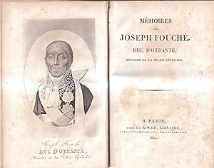 Mémoires de Joseph Fouché Duc d'Otrante, ministre de la police générale (2 tomes)
