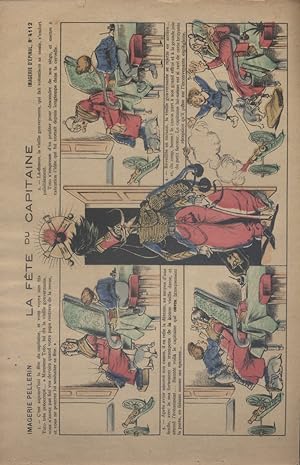 La fête du Capitaine. Image d'Epinal en couleurs. (N° 4112). Sans date. Vers 1900.