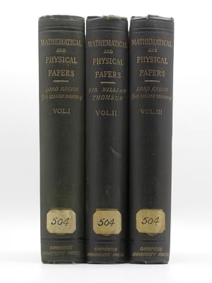 Mathematical and Physical Papers: (3 Volume Set)