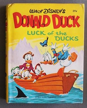 DONALD DUCK, LUCK OF THE DUCKS; Walt Disney (1969; Hardcover BIG LITTLE BOOK - BLB #33 - Whitman ...