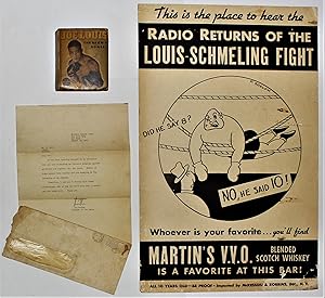 Joe Louis Max Schmeling poster by Otto Soglow, Joe Louis The Brown Bomber Big Little Book Series,...