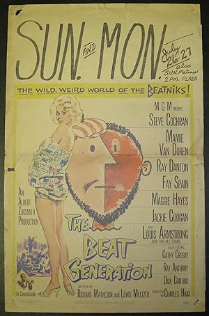 The Beat Generation [set of 6 original theatrical display items]
