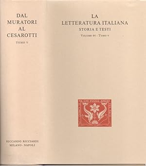 Dal Muratori al Cesarotti. Tomo V Politici ed economisti del primo settecento