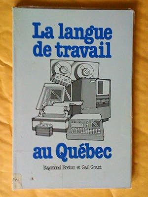 La langue de travail au Québec