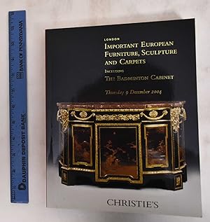 Important European furniture, sculpture and carpets, including the Badminton cabinet - December 9...