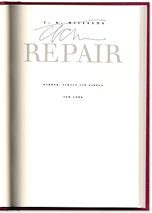 Repair. Signed Pulitzer Prize Winner.