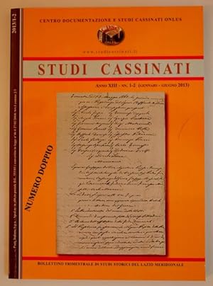 Studi Cassinati. Anno XIII  nn. 1-2 (gennaio-giugno 2013).