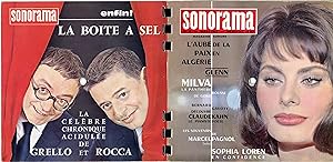 "Sophia LOREN / Marcel PAGNOL" SONORAMA n° 38 MARS 1962 (5 Flexidisques 33tours) NM