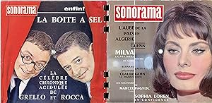 "Sophia LOREN / Marcel PAGNOL" SONORAMA n° 38 MARS 1962 (5 Flexidisques 33tours) EX