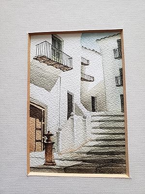 Marbella Z Agost.90 (original watercolor by Paco Caballero)