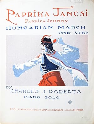 Paprika Jancsi (Paprica Johnny). Hungarian March One Step. Piano Solo