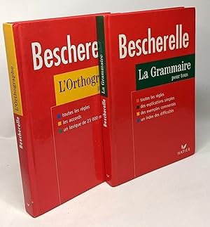 L'orthographe pour tous + La grammaire pour tous --- 2 livres Bescherelle