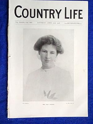 Country Life Magazine. No.1007. 22 April 1916. Miss May Dundas, Afforestation of Peat-bogs and Sa...