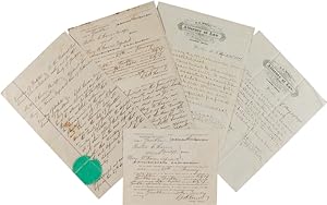 [COLLECTION OF SIX DOCUMENTS RELATING TO A DIVORCE CASE IN THE DAKOTA TERRITORY, BETWEEN A HUSBAN...