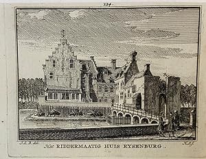 [Antique print] Het Riddermaatig Huis Rijsenburg/Rysenburg.