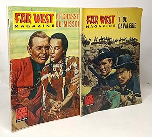 10 numéros de "Far West magazine" --- Le chasseur du Missouri; 7e de cavalerie; L'héroïque légion...