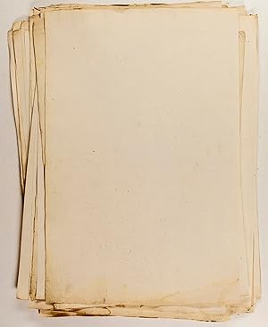 Set of two large sheets of laid paper of which one sheet with watermark Shield with a fleur-de-li...