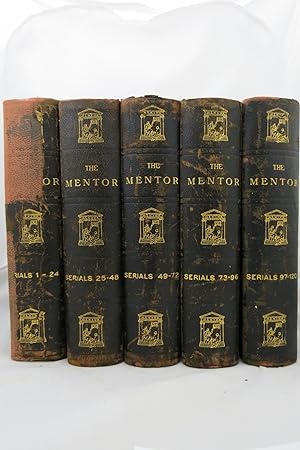 THE MENTOR, SERIALS 1 - 120 (BOUND IN 5 LEATHER BOUND VOLUMES) (1-24; 25-48; 49-72; 73-96; 97-120)