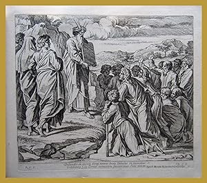 Mosè mostra al popolo d'Israele le tavole della legge