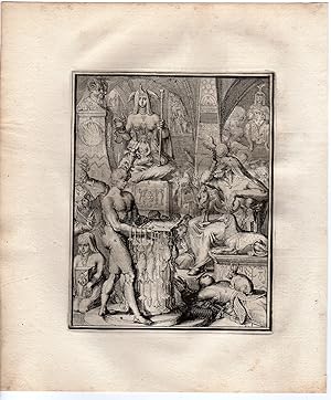 Antique Print-SCIENCE-ICONOGRAPHY-HYROGLYPHIC-SYMBOL-de Hooghe-1735