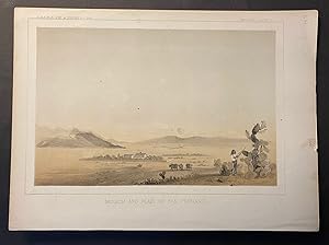 "Mission and Plain of San Fernando." Chromolithograph of Mission and Plain of San Fernando
