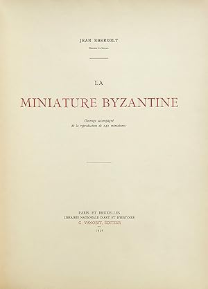 La Miniature Byzantine