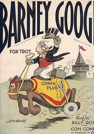 Barney Google Fox Trot - Vintage Sheet Music - Billy Debeck Cartoon Cover