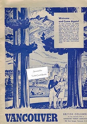 Vancouver Tourist Original Advertisement from 1946
