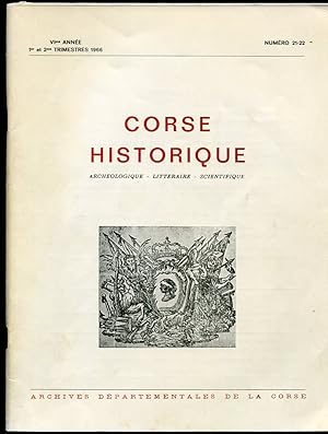 Corse Historique. Archeologique - Litteraire - Scientifique. Numero 21-22 (Ancienne Revue D'Etude...