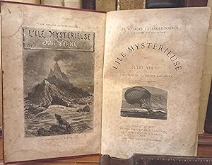 L'ile mysterieuse par Jules Verne. Illustrée de 154 dessins par Ferat. Graves par Barbant