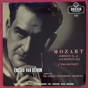 Symphony No. 35 in D Major (K.385) LP 33 1/3 RPM 10" Mono (Eduard van Beinum; The London Philharm...