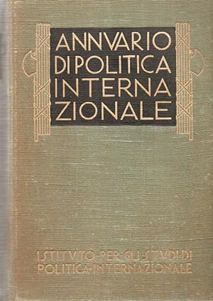 Annuario della politica internazionale 1938