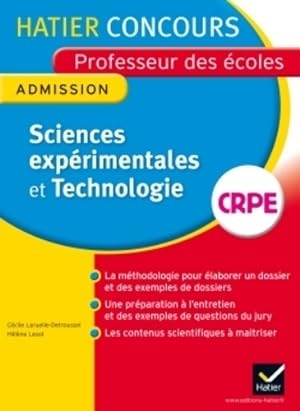 Sciences exp rimentales et technologies. Concours professeur des  coles - C cile Laruelle-Detroussel