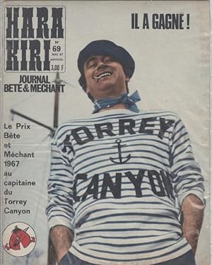"HARA-KIRI N°69 / Mai 1967" TOPOR / IL A GAGNÉ ! / FÊTE DES MÈRES (Complet / Bon état)