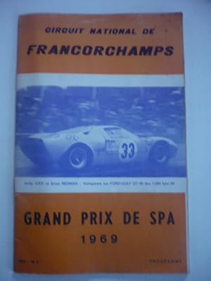 Circuit national de Francorchamps - Grand Prix de Spa 1969 - Programme