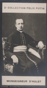 Photographie de la collection Félix Potin (4 x 7,5 cm) représentant : Monseigneur d'Hulst (Mauric...
