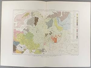 Peuples de l'Europe orientale. Carte en couleurs extraite de la Géographie universelle d'Elisée R...
