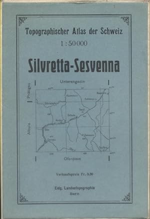 Topographischer Atlas der Schweiz. Silvretta-Sesvenna.